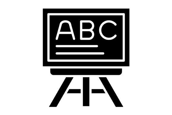 Blackboard Glyph Icon: A Versatile Asset for Modern Design