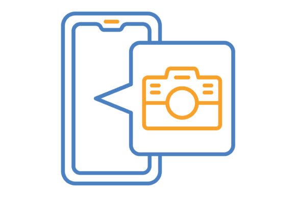 Camera Blue & Orange Line Icon: A Designer's Guide to This Versatile Asset