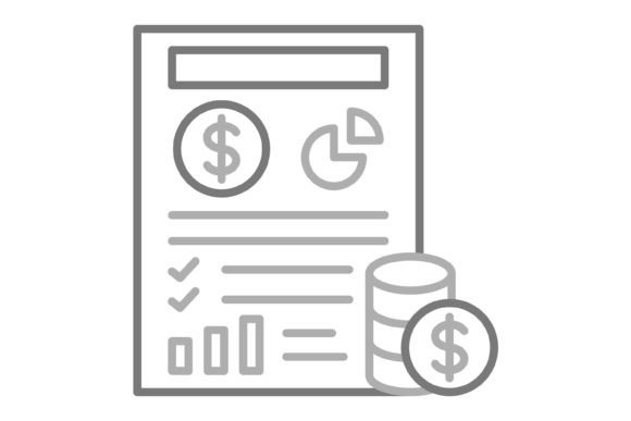 Financial Greyscale Line Icon: A Designer's Toolkit for Professional Projects