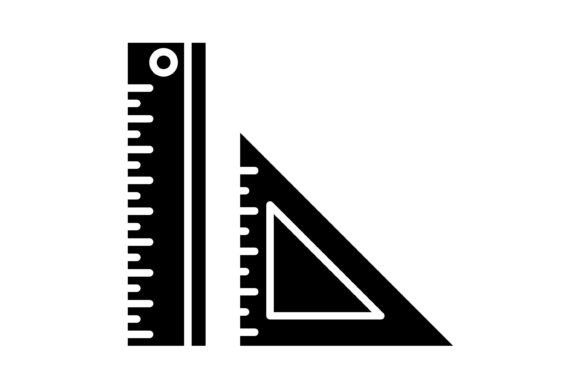 Ruler Glyph Icon: Precision and Style for Modern Design