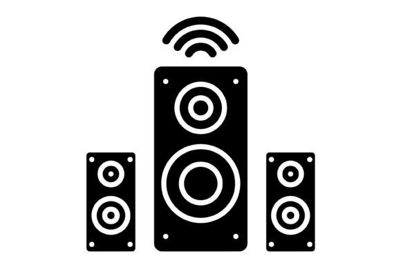 Speaker Glyph Icon: Your Go-To Audio Visual for Any Project