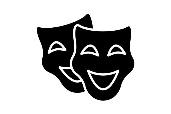 Unmasking the Theater Masks Glyph Icon: A Designer's Guide