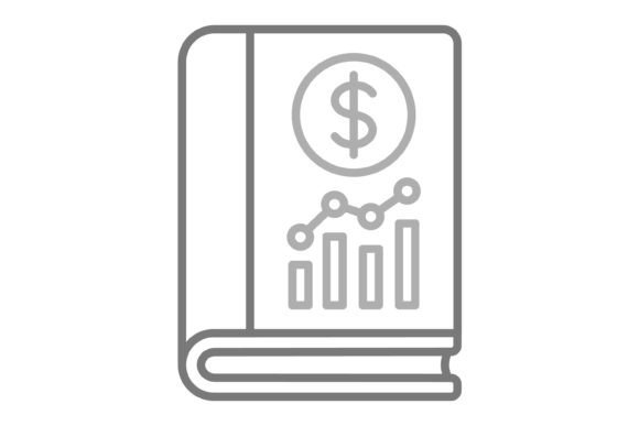 Why the Accounting Book Greyscale Line Icon is a Must-Have Design Asset